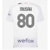 Camisa de time de futebol AC Milan Yunus Musah #80 Replicas 2º Equipamento 2023-24 Manga Curta